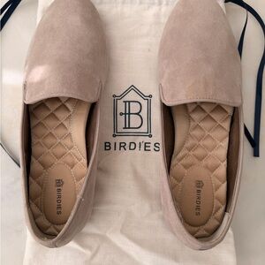 Birdies Women's Beige Suede Flats